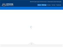 Tablet Screenshot of krishnainstitute.org